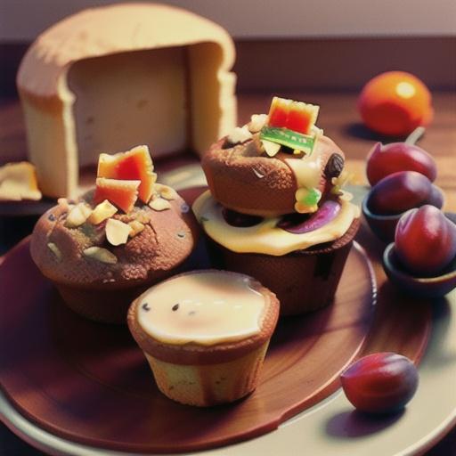 Plum Walnut Bran Muffins