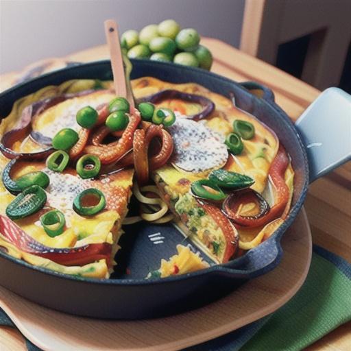 Spaghetti bolognese frittata