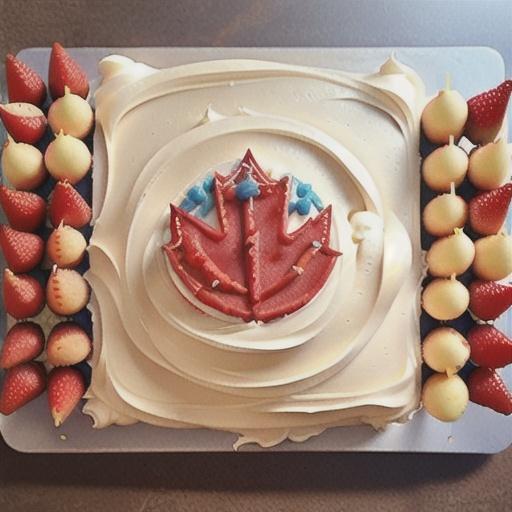Canadian Flag Cake