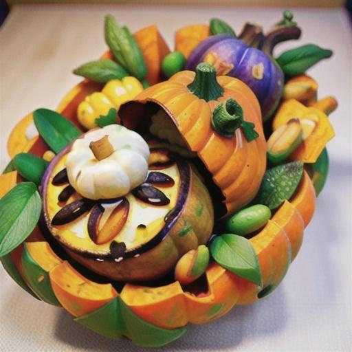 Vegan stuffed roast pumpkin recipe