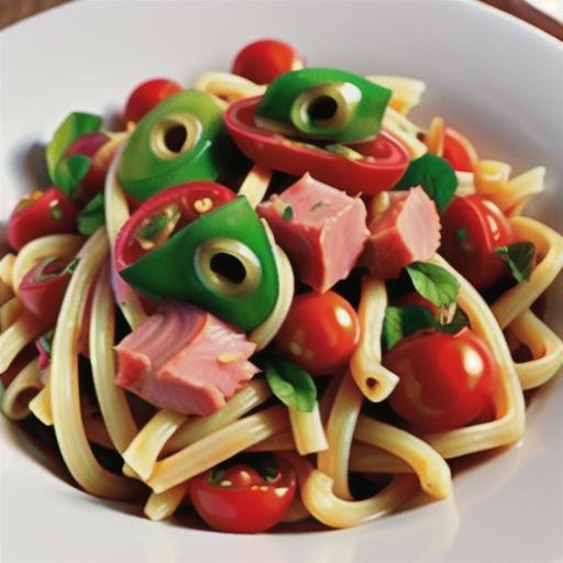 Tuna and cherry tomato spaghetti