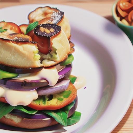 Eggplant and mozzarella melts