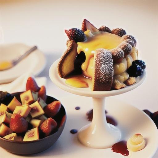 Creme brulee with berries