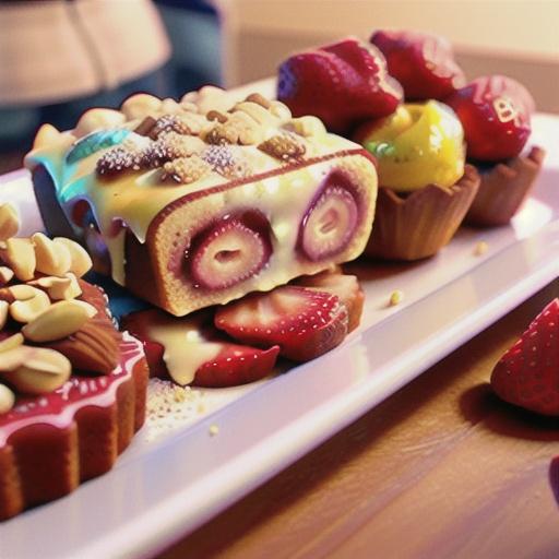 Strawberry Rhubarb Coffee Cake