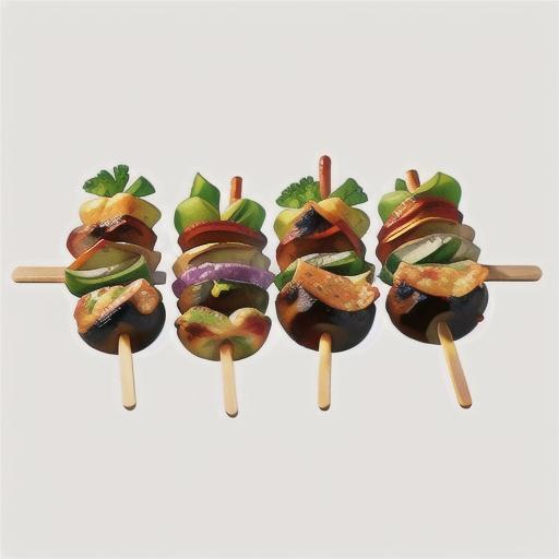 Beef, bacon and mushroom kebabs