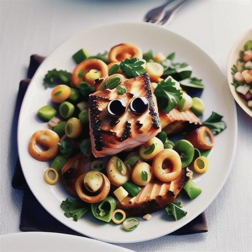 Curtis Stone's crispy salmon with lentils, kale and miso-sesame dressing