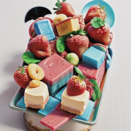 Strawberry cheesecake iceblocks