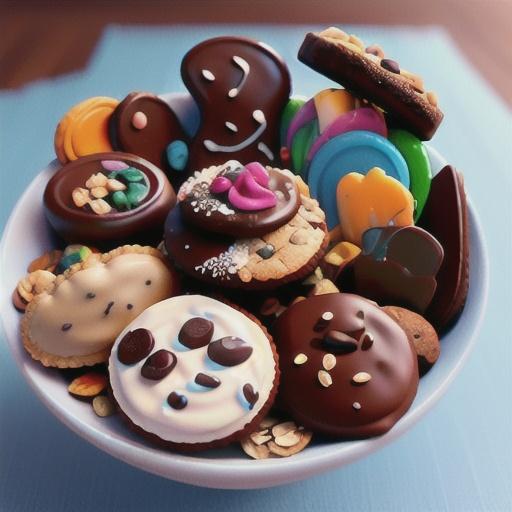 Choc-muesli biscuits