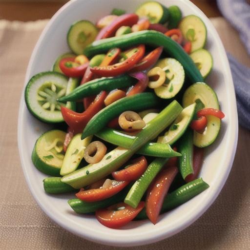 Spicy Bean and Cucumber Salad