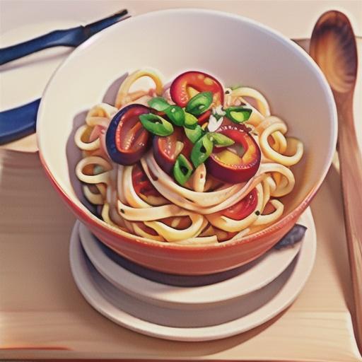 Lower-fat spaghetti carbonara