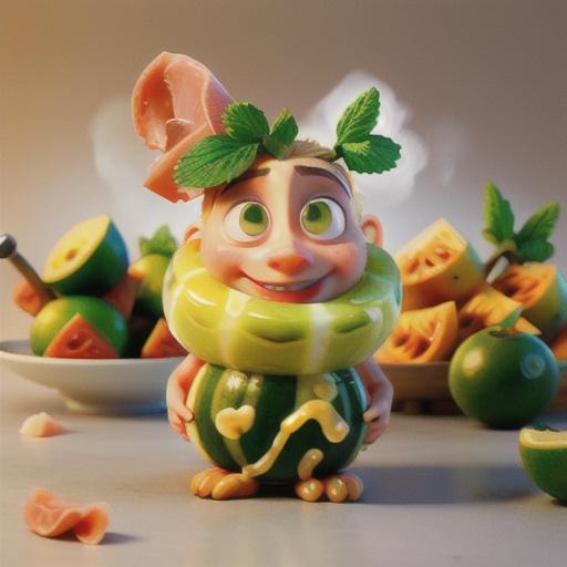 Prosciutto Wrapped Melon Balls