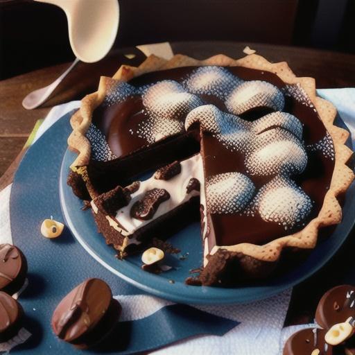 Chocolate brownie pie