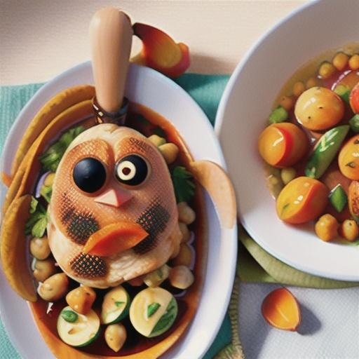 Chicken tagine with apricots and chickpeas