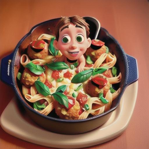 Italian meatball bake