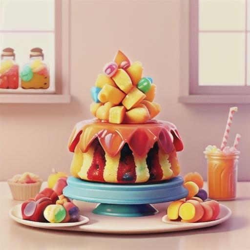 Peach Cake with Sour Peach Frosting