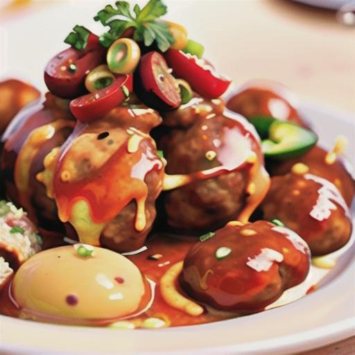 Slow Cooker BBQ Meatballs and Polish Sausage