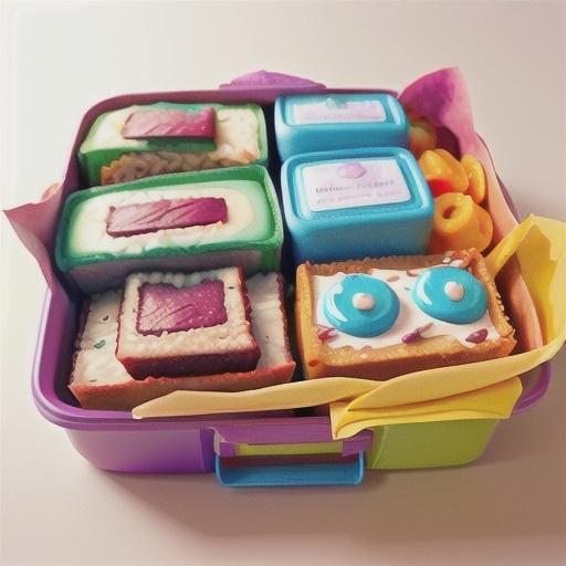 Rainbow lunchbox bars