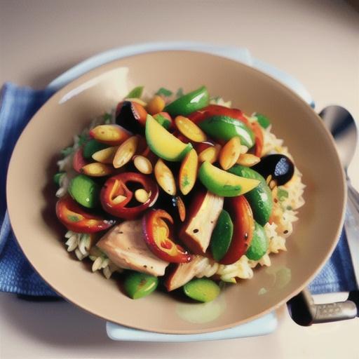 Brown Rice, Chicken, and Chorizo Paella