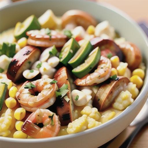 Shrimp, Sausage and Grits