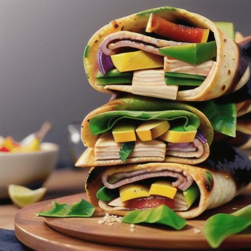 Egyptian spiced fish wraps