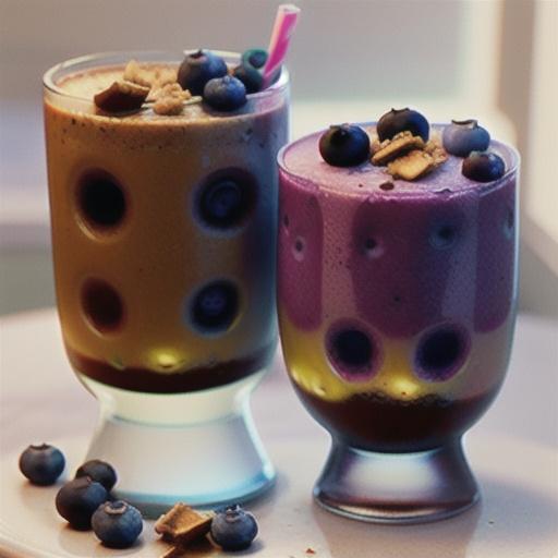 Blueberry Vanilla Graham Protein Smoothie