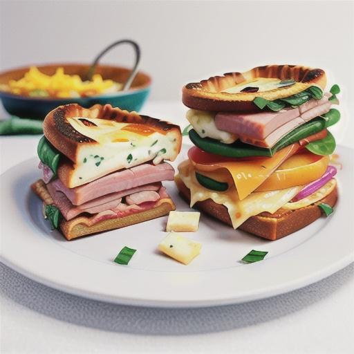 Layered ham and cheese slice recipe