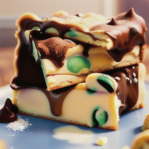 Soft-Baked Chocolate Chip-Cream Cheese Cookie Bars