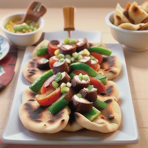 Middle Eastern stuffed flatbreads