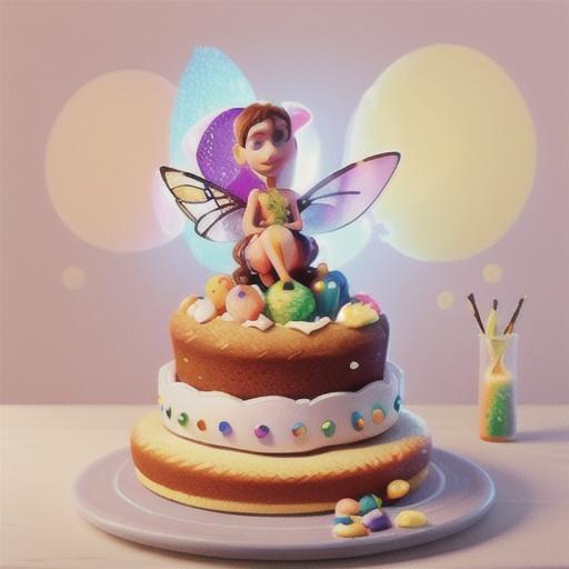 Giant fairy bread cake