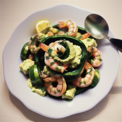Summery Shrimp with Pesto