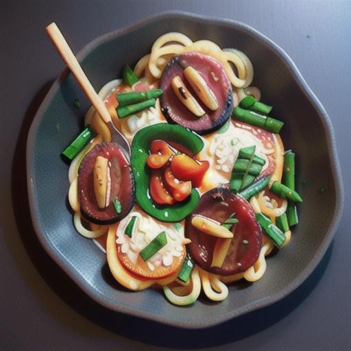 Spicy noodle shakshuka recipe