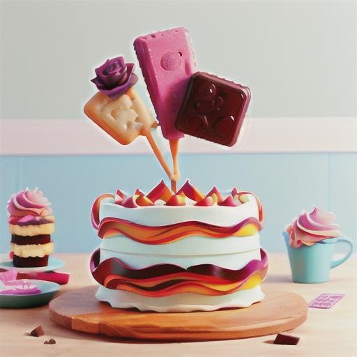 Rose shortbread ripple cake recipe