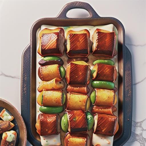 Glazed mini meatlovers tray bake recipe