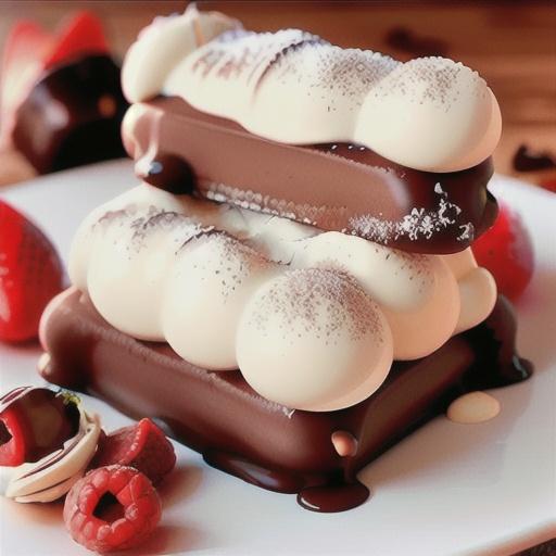 Chocolate mousse éclairs