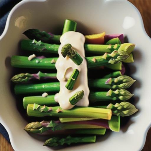 Steamed Asparagus with Tarragon Mayonnaise