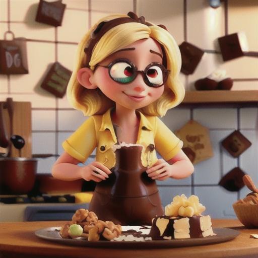 Naughty Nutty Blondies