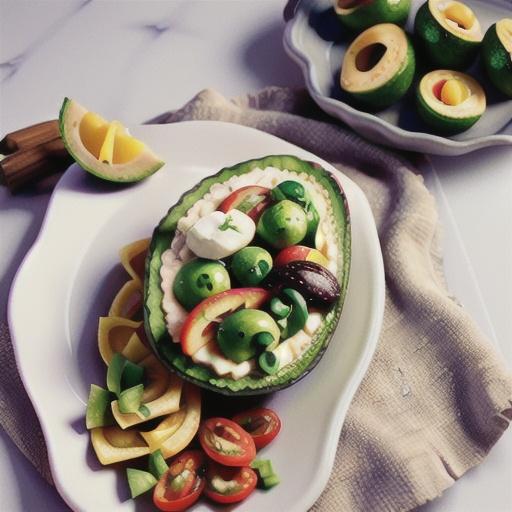 Avocado brunch platters
