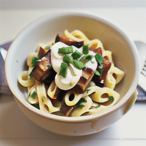 Sautéed Swiss Chard Ribs with Cream and Pasta
