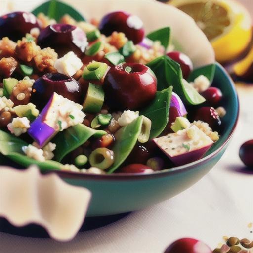 Cranberry Lentil and Quinoa Salad