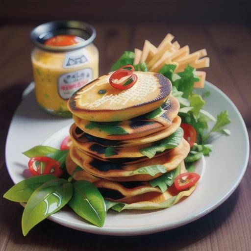 Vietnamese turkey pancakes