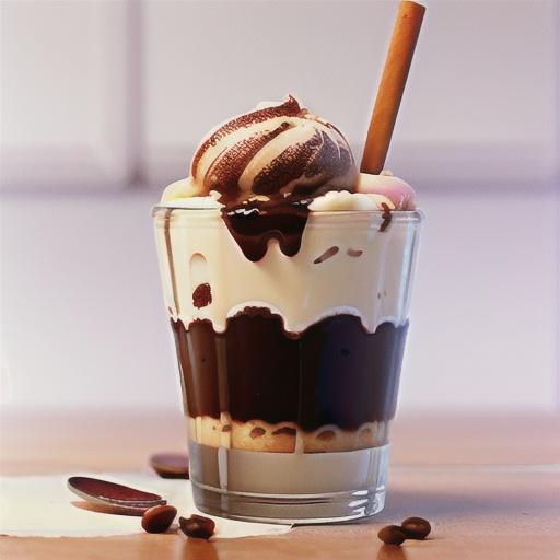 Coffee ice cream affogato (dairy-free)