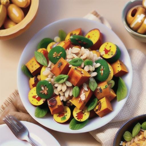 Barley and honey roast pumpkin salad