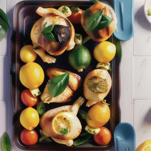 Lemon myrtle roast chicken