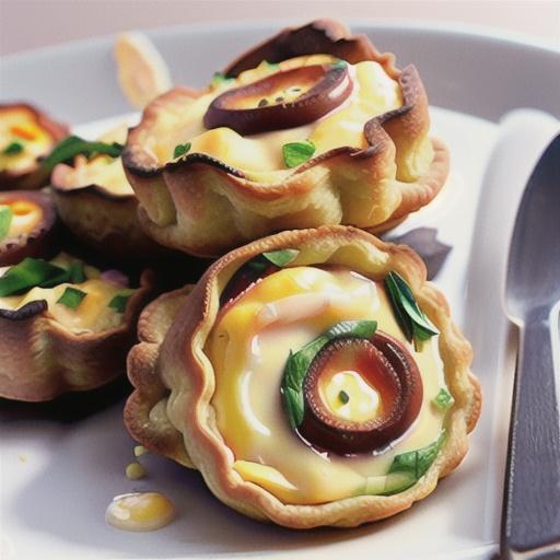 Mini Breakfast Quiches with Potato Crust