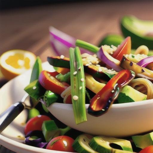 Vegan Soba Noodle Salad with Sesame and Citrus