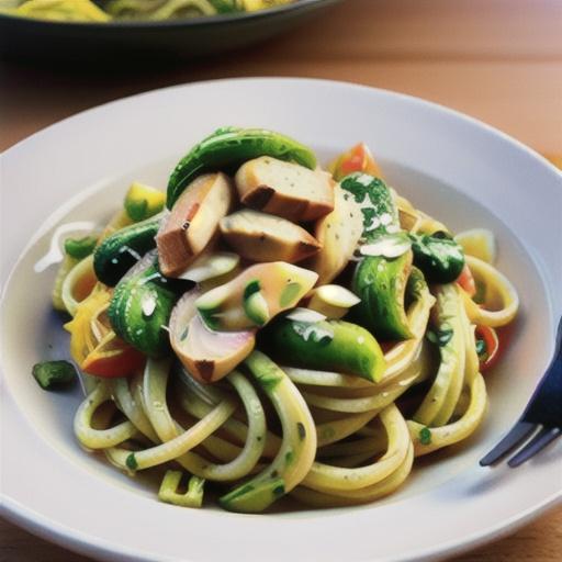 Italian Chicken Pesto with Spaghetti Squash