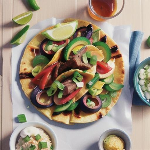 Slow-roasted spicy beef tacos