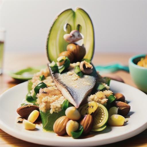 Macadamia-crusted barramundi