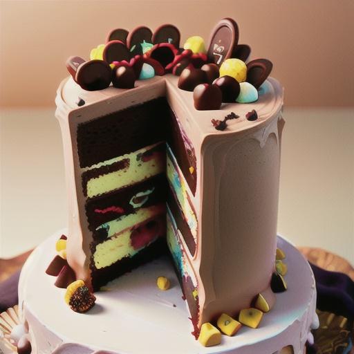 Chocolate-Toffee Crunch Layer Cake