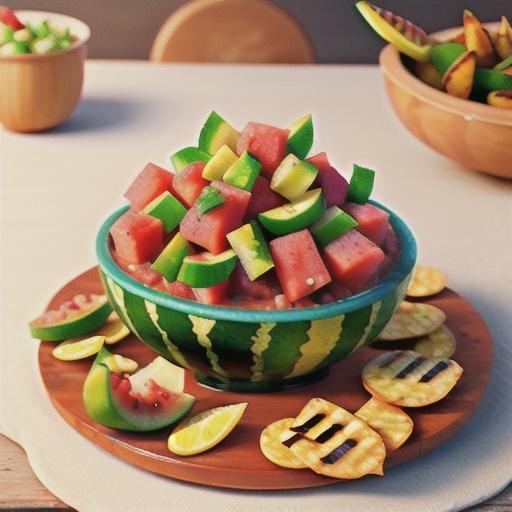 Watermelon Fire and Ice Salsa